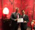 Presidential Citation Award to Julian Marland from PDG H W Fung