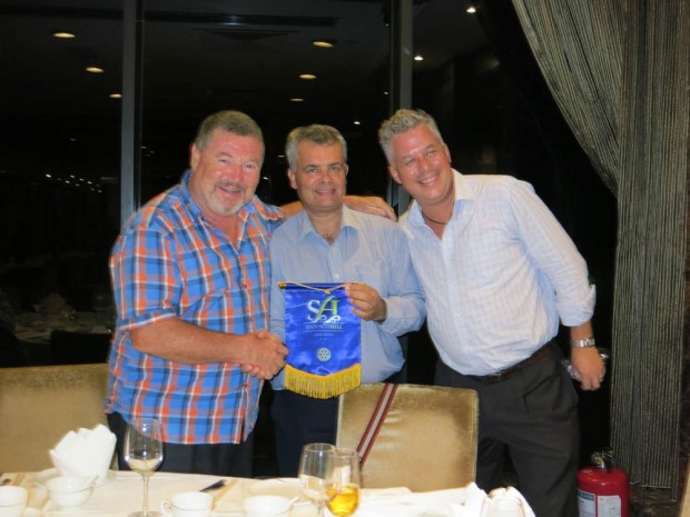 Visiting Rotarian Trevor at Hong Kong Country Club