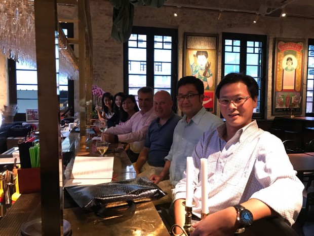Outside dinner at Madame Fu